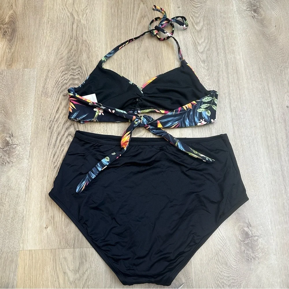 Kona Sol Black Swimsuit Bottoms